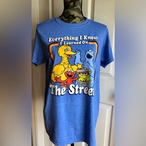 SESAME STREET Everything I Know I Learned On The Streets Unisex Tee